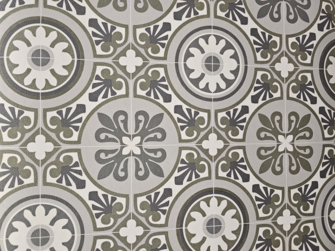 Green and Grey Motif 2m